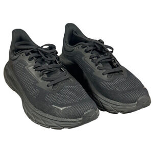 Hoka Womens Size 7B Black Mesh Arahi 7 Lace Up Athletic Shoes w Box EUC